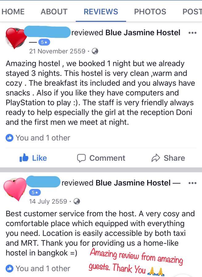 בנגקוק Blue Jasmine Hostel מראה חיצוני תמונה